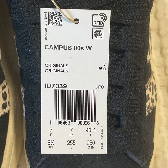NWT + BOX Adidas Campus 00s Black Leopard 🐆 - Picture 2 of 6